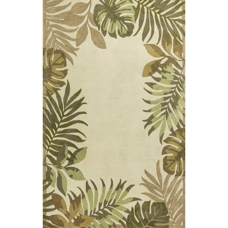Palacedesigns 3 ft. 3 in. x 5 ft. 3 in. Wool Ivory Area Rug PA3665032